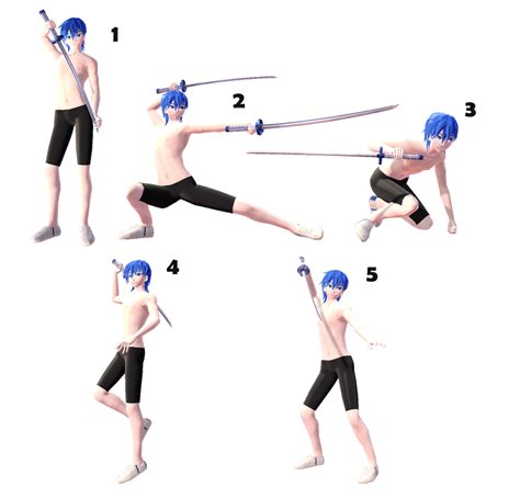 [mmd] sword poses dl by snorlaxin on deviantart