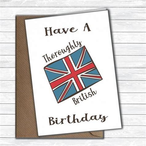 british birthday card happy birthday  card union