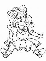Doll Coloring Pages Coloringtop sketch template