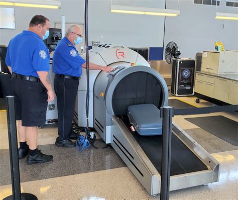 tsa introduces  baggage screening equipment  lynchburg regional airport transportation