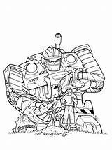 Transformer Transformers Coloring Boulder Rescue Bots Fun Kids sketch template