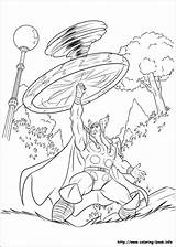 Thor Coloring Pages Everfreecoloring Printable sketch template