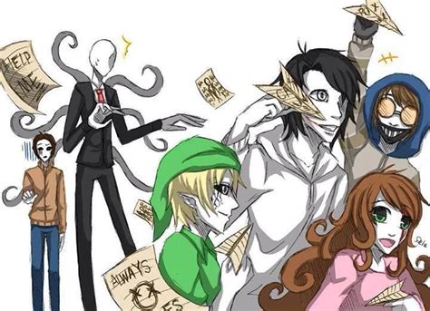 Slenderman Masky Ben Drowned Sally Ticci Toby And Jeff