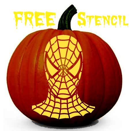 spiderman pumpkin stencil  pumpkin carving patterns