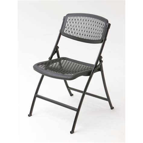 hdx black plastic seat foldable folding chair ffp  home depot