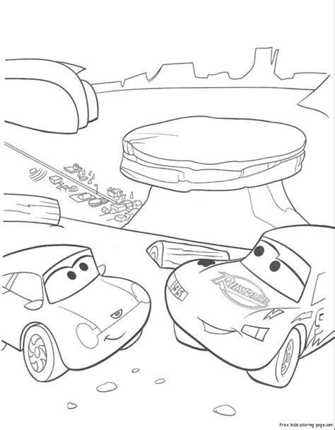 printable cars  sally mcqueen coloring pages