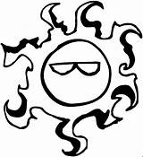Sun Coloring Pages Suns Smiley Faces Animated Kids Gifs Gif Cliparts Comments Coloringkids sketch template