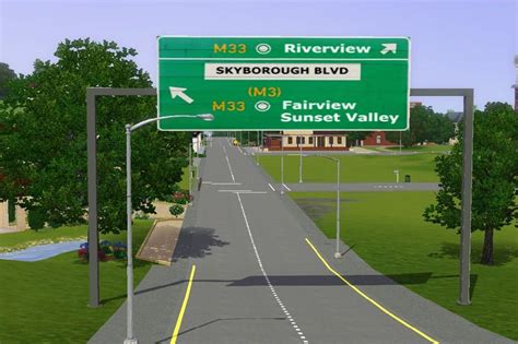 simming  magnificent style overhead traffic sign sunset valley