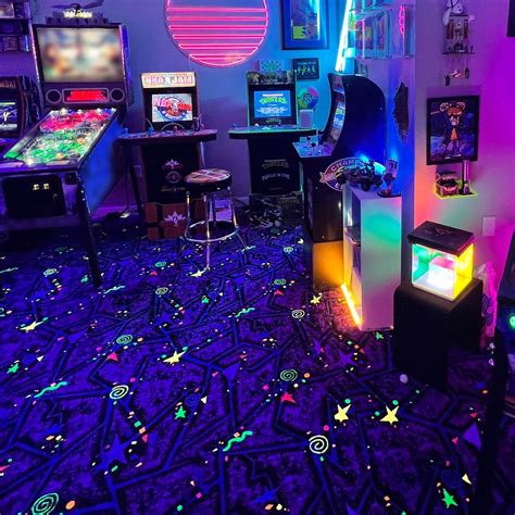 cosmic angels  arcade carpet nintendo room decor arcade etsy
