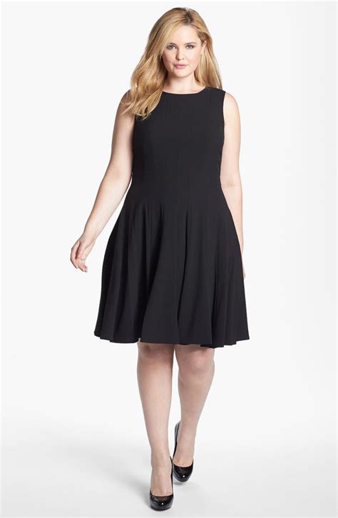 Calvin Klein Sleeveless Fit And Flare Dress Plus Size Nordstrom