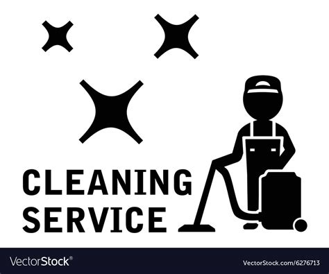 cleaning service symbol royalty  vector image