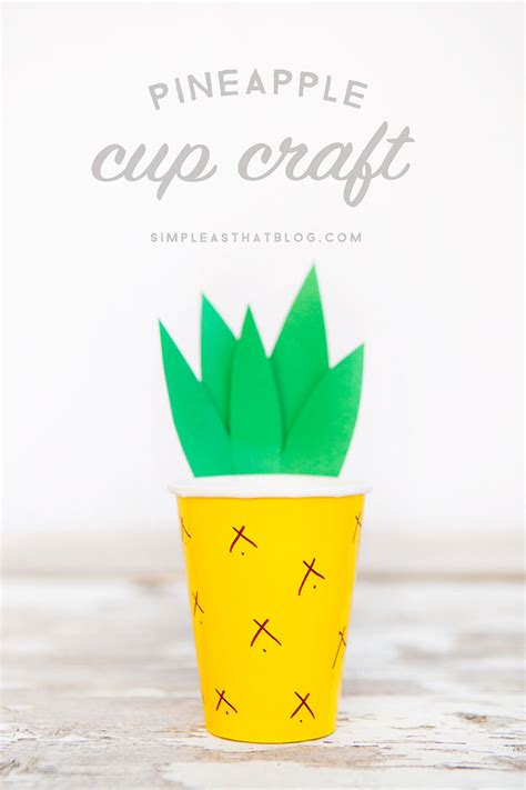 pineapple cup craft