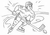 Hockey Coloring Ice Sport Pages Printable Large Edupics sketch template