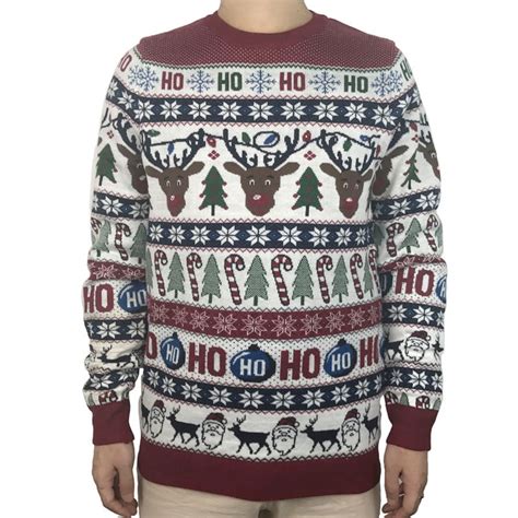 washable funny light up ugly christmas sweater for men cute reindeer