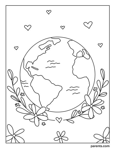 earth day coloring pages  kids earth coloring pages earth