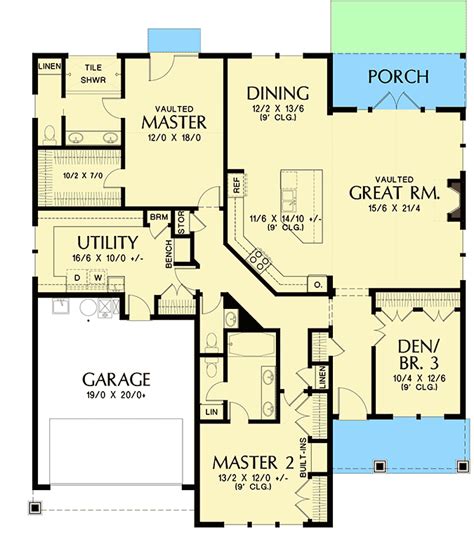 story house plan   master suites  architectural designs house plans