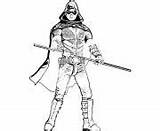 Coloring Pages Deathstroke Arkham City Robin Printable sketch template