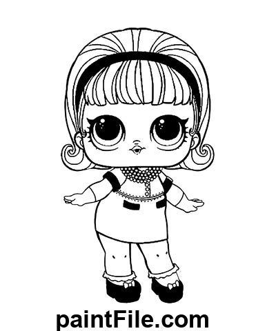 lol doll madame queen  printable coloring pages