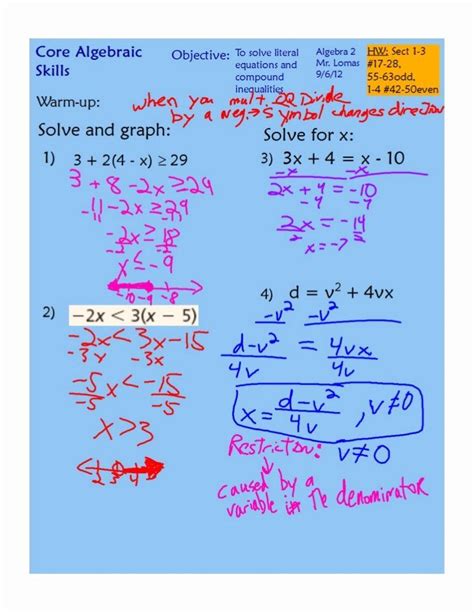 literal equations worksheet  worksheetpedia