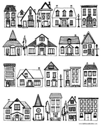 houses house colouring pages house drawing drawings