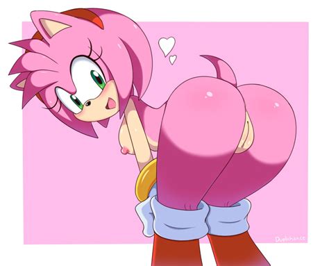 Rule 34 Accessory Amy Rose Anthro Arched Back Areola Artist Name Ass