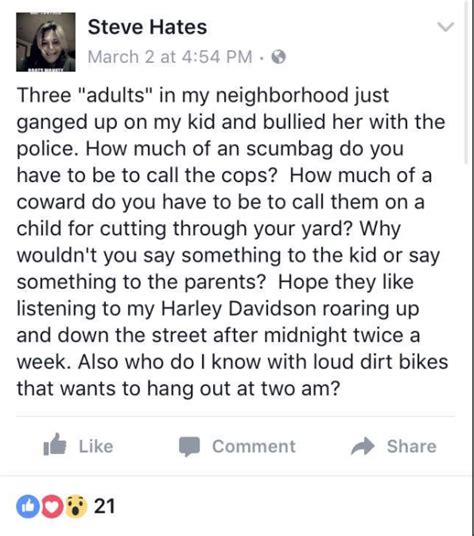 queeferino dad of 11 year old “fuck yo lawn” girl is threatening to keep neighbors up all night
