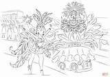 Carnaval Kleurplaat Kleurplaten Supercoloring Braziliaans Printen sketch template