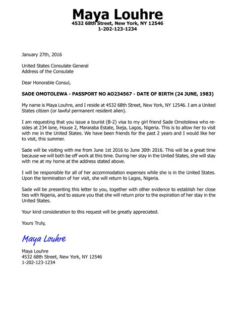 sample invitation letter  visitor visa  parents canada letter
