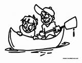 Canoe Boat Two Coloring Kids Kayak Cache Pages Canoeing Boats Friends Water Colormegood Canoekayak Sports sketch template