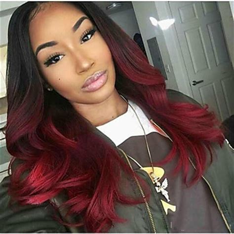 Wholesale Wig Female Wine Red Long Curly Hair