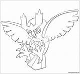 Pages Coloring Pokemon Noctowl Chesnaught Template Color Cartoons sketch template