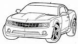 Coloring Car Pages Printable Bumblebee Cars Camaro Colouring Sheets Print Chevrolet Color Printables Kids Book Top Paper Sheet Race Onlycoloringpages sketch template