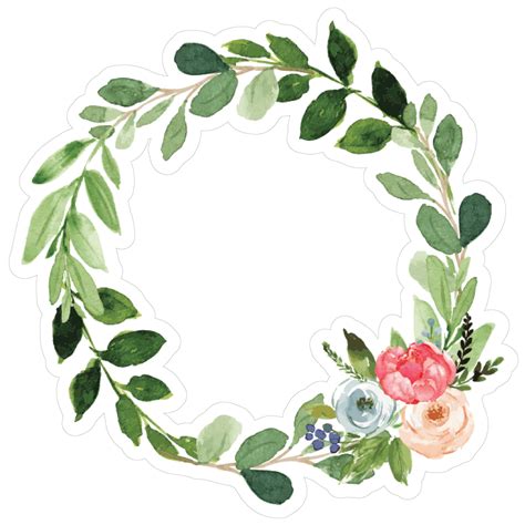 green wreath print cut file snap click supply