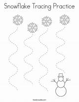 Tracing Snowflake Practice Coloring Built California Usa sketch template