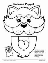 Bag Paper Printable Puppet Puppets Pattern Raccoon Patterns Letter Printables Crafts Arts Templates Scholastic Worksheet Hand Alphabet Sheets Making Teachables sketch template