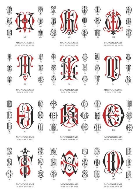 vector monogram large collection  dxf file