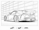 Car Supra Drifting Hearstapps Kolorowanki Lexus Kolorowanka Mustang Shelby sketch template