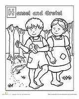 Gretel Hansel Coloring Worksheets Pages Worksheet Cuento Education Fairy Del Drawing Tales Tale Colorare Grete Da Para Colorear Preschool Activities sketch template