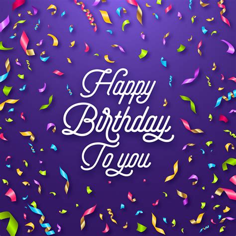 Happy Birthday Celebration Typography Greeting Card 643021