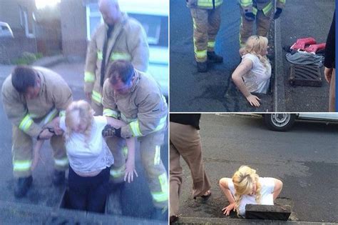 girl stuck in drain while trying to retrieve her iphone mirror online
