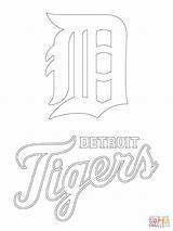 Detroit Tigers Coloring Pages Logo Mlb Printable Baseball Drawing Sport Print Color Skyline Clip Sheets Google Search Library Clipart Silhouettes sketch template
