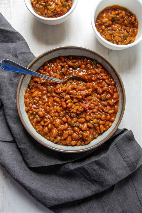 southern baked beans layers  happiness