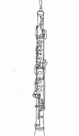 Oboe Coloring sketch template