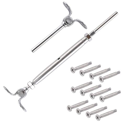 stainless steel adjustable angle cable railing hardware kit     ebay