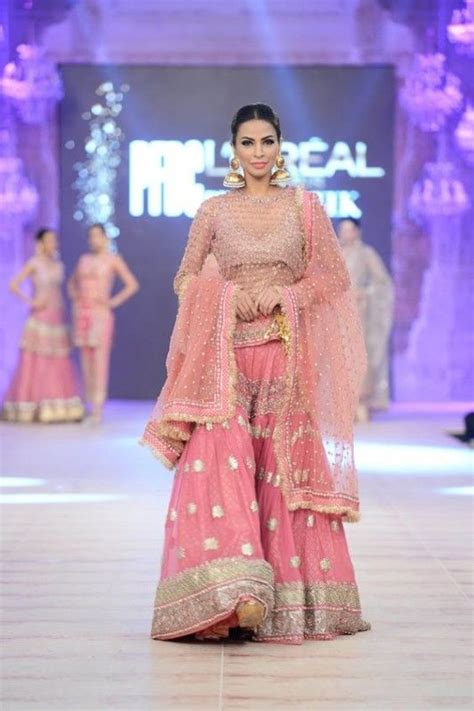 karma pink bridal sharara designs  indian bridal fashion sharara