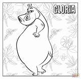 Gloria Coloring Madagascar Pages Hippopotamus Julien King Clipart Cartoons Color Printable Supercoloring Alex Library Drawing Gif Clip Melman Popular Marty sketch template