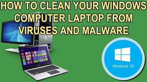 clean  windows laptop  desktop  viruses  malware