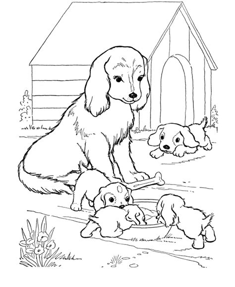 printable house coloring pages  kids puppy coloring pages