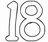 18 Number Clipart 18th Birthday Happy Cliparts Eighteen Clip Advent Musical Calendar Cool Changes Door Years Posts Library Drodd Pens sketch template
