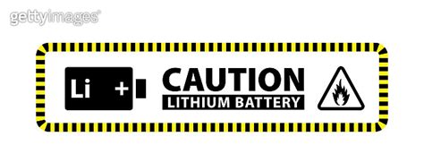 lithium battery warning label